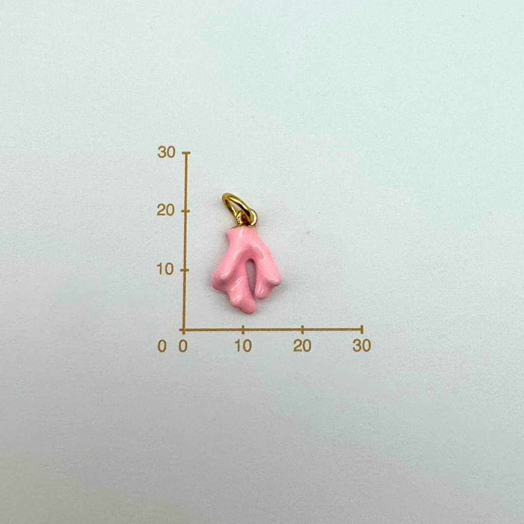 Přívěsek korál gold