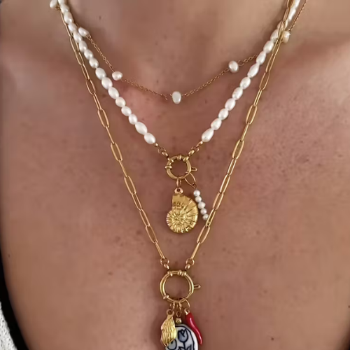 Minimalistický náhrdelník ARIEL pearl
