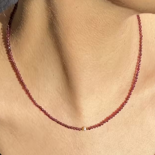 Náhrdelník RED granát