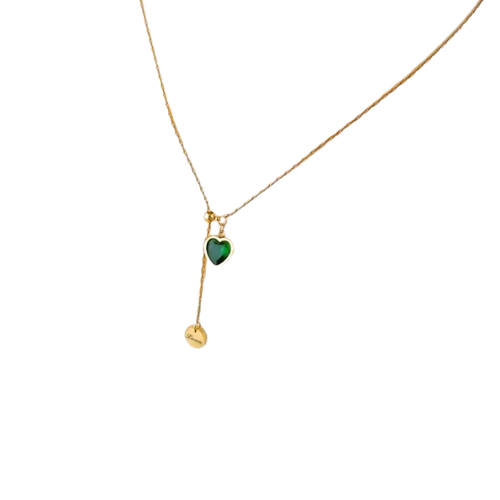 Náhrdelník z chirurgiclé oceli Heart Greenvibes