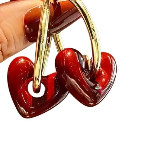 Náušnice Heart large gold