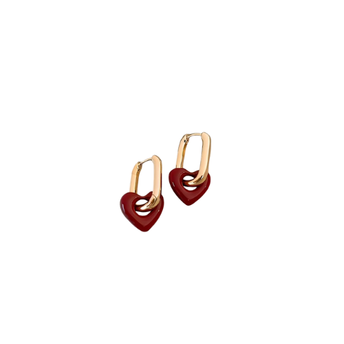 Náušnice Heart gold