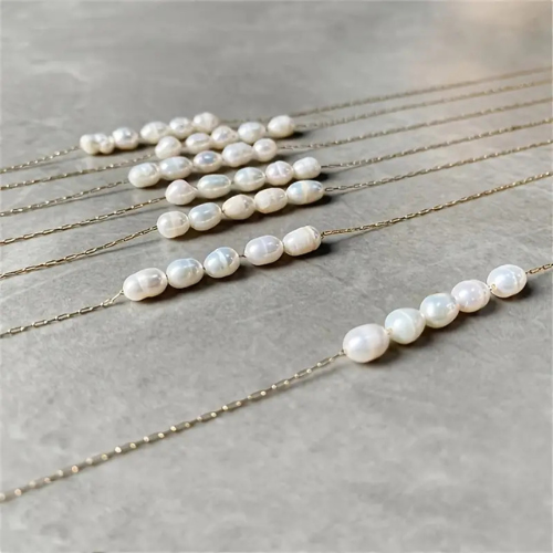Náhrdelník Minimal Pearl silver