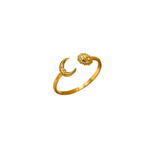 Prsten z nerezové oceli SKY gold