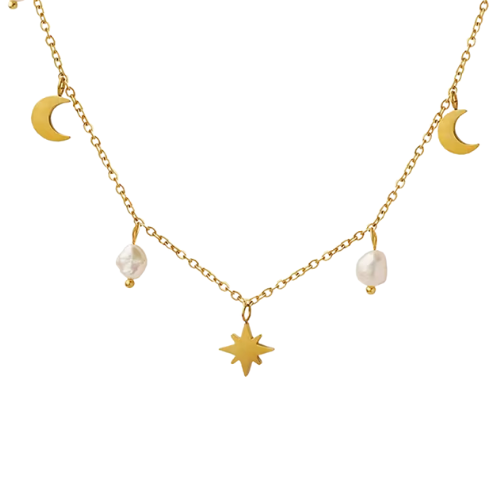 Náhrdelník SKY Pearl gold