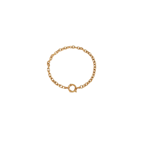 Náramek s karabinou Sirena gold