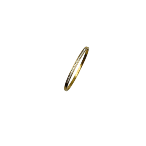 Náramek ROUND Zirkon gold