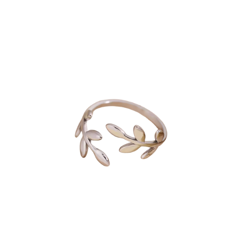 Prsten z nerezové oceli OLIVE flower silver