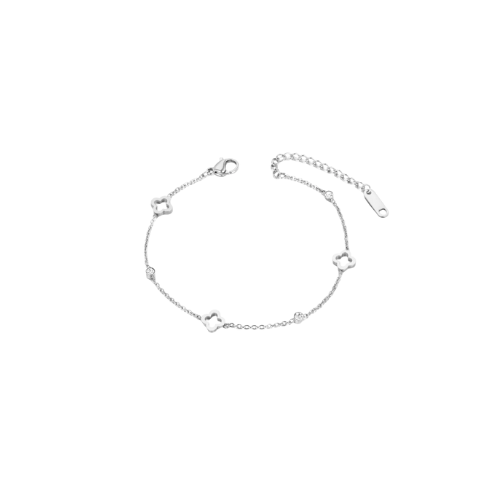 Náramek FLOWER Dot silver