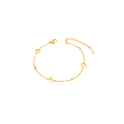 Náramek FLOWER Dot gold