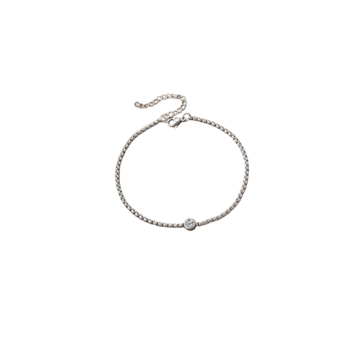 Náramek MINIMAL Zirkon silver
