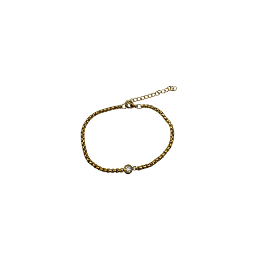 Náramek MINIMAL Zirkon gold