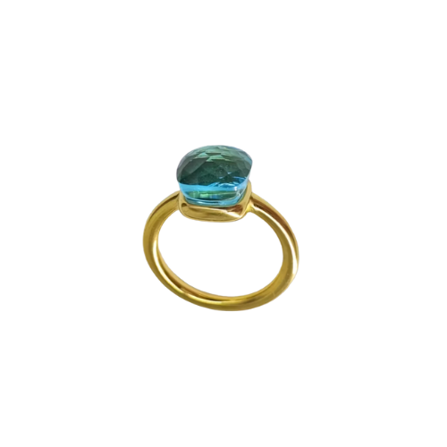 Prsten SQUARE gold blue